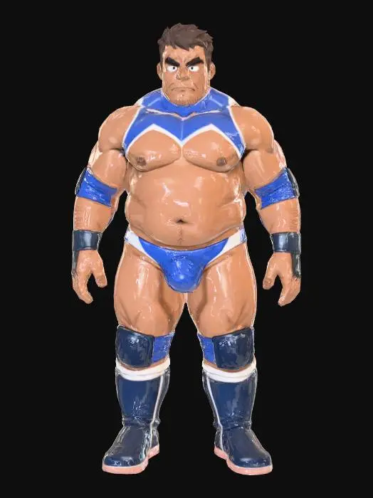 3D model for Wrestling Warrior