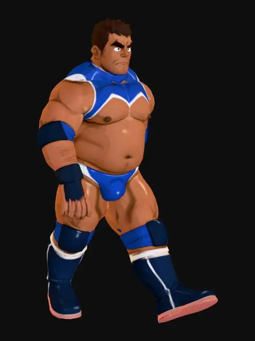3D model for Wrestling Warrior