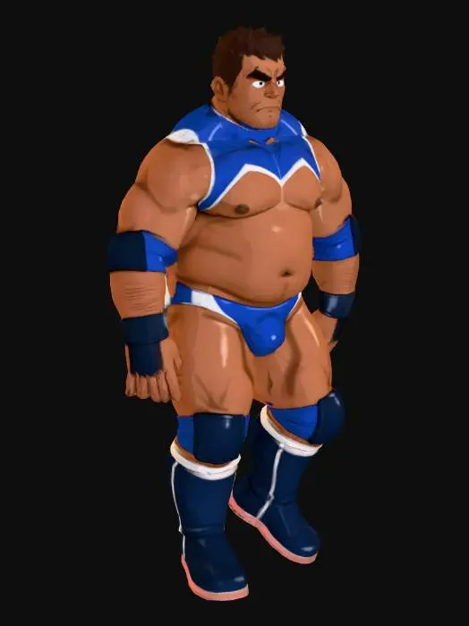 3D model for Wrestling Warrior
