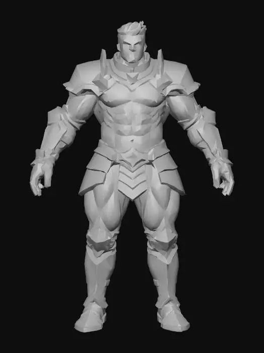 3D model for Armored Warrior, #Christmas2025#