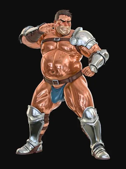 3D model for Armored Warrior