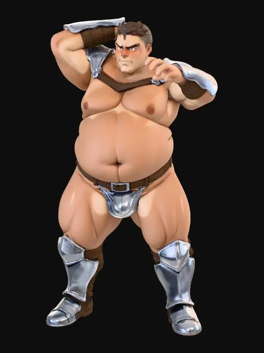 3D model for Warrior Stance