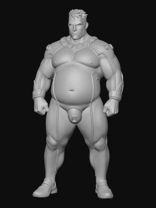 3D model for Titan in Orange Suit