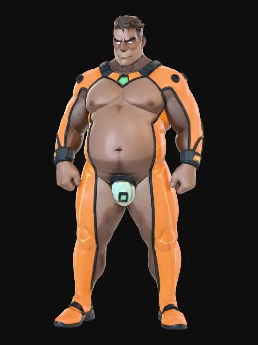 3D model for Titan in Orange Suit