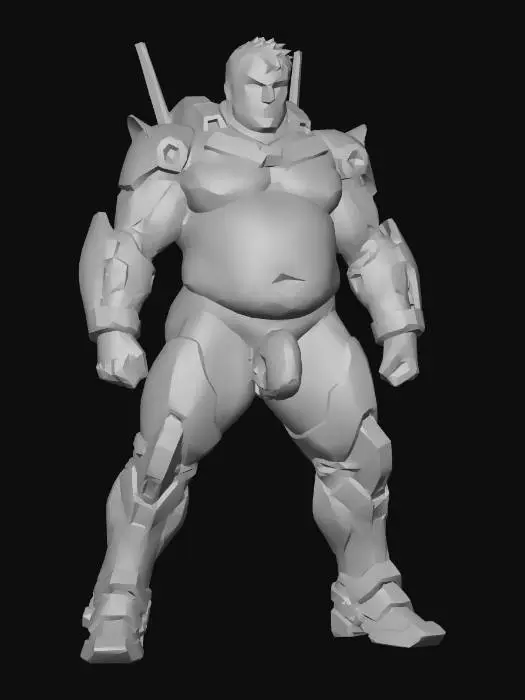 3D model for Mech Warrior Guardian