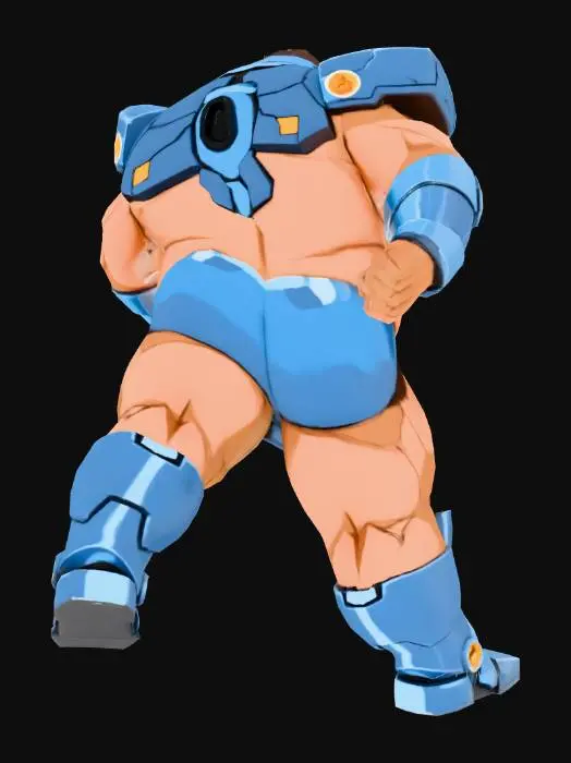 3D model for Blue Juggernaut