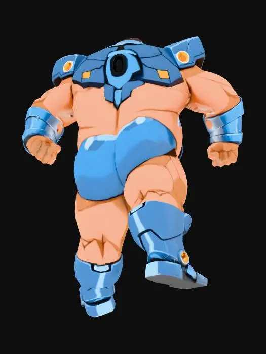 3D model for Blue Juggernaut