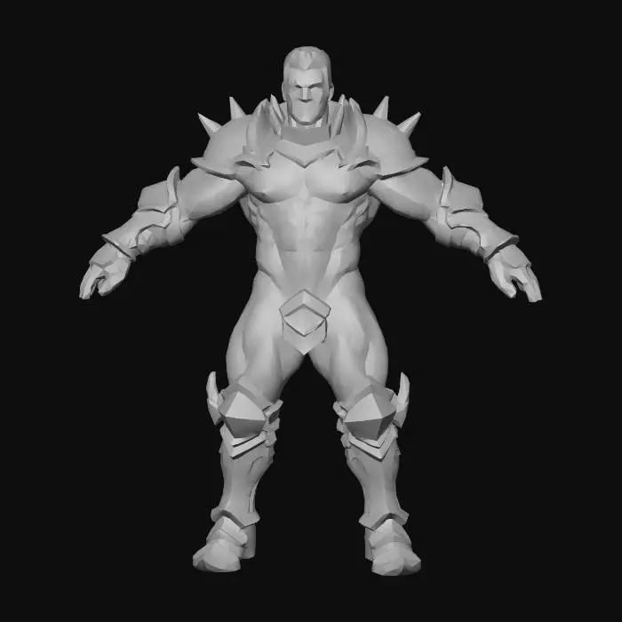 3D model for Armored Warrior