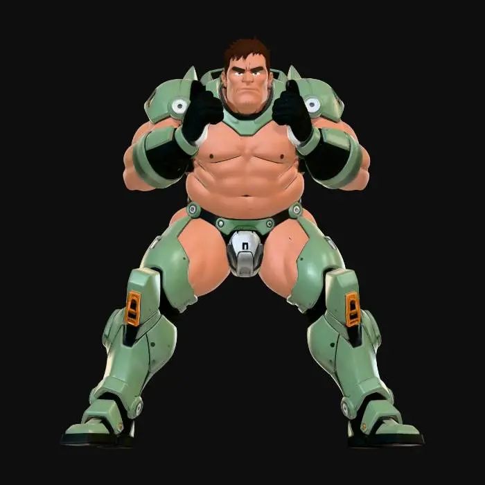 3D model for Green Armored Titan
