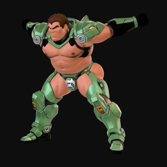 3D model for Exo-Warrior Rampage