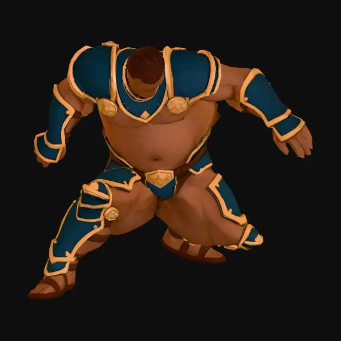 3D model for Golden Colossus