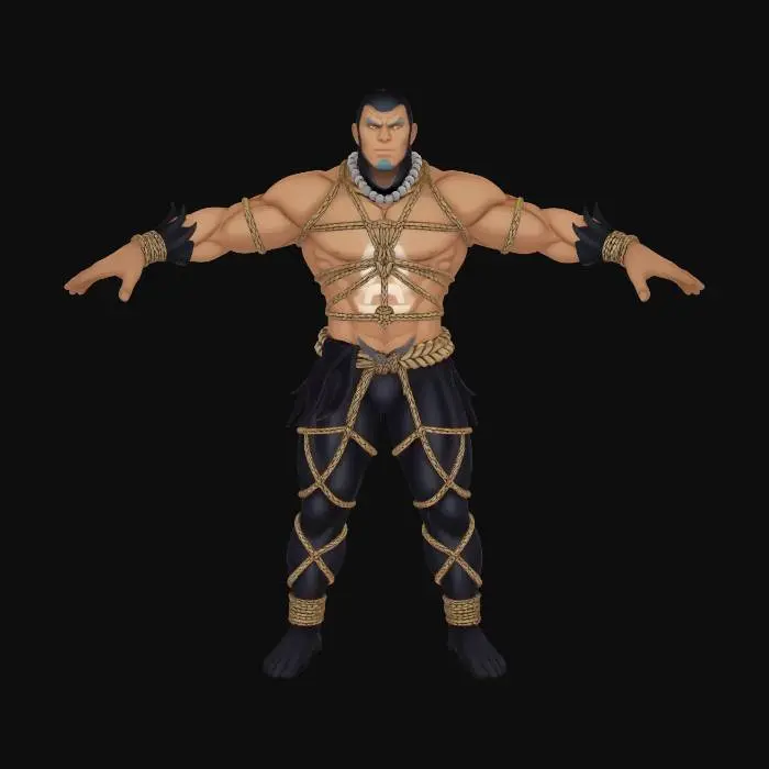 3D model for The Bound Warrior