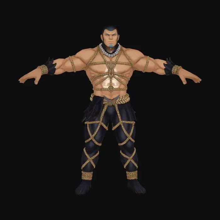 3D model for The Bound Warrior