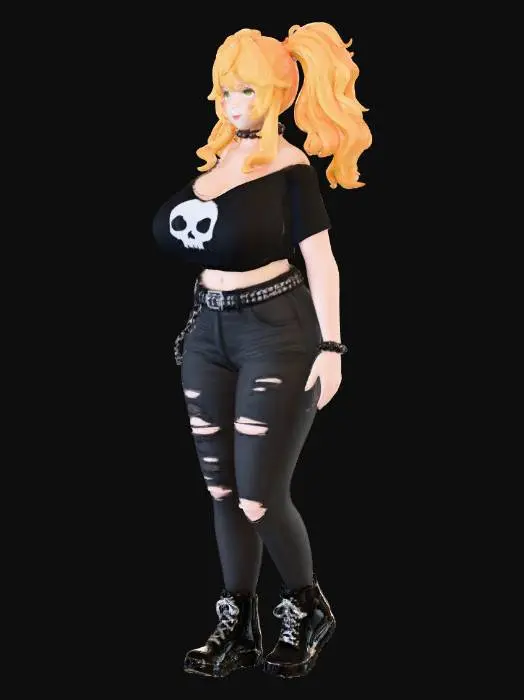 3D model for Punk Style Character