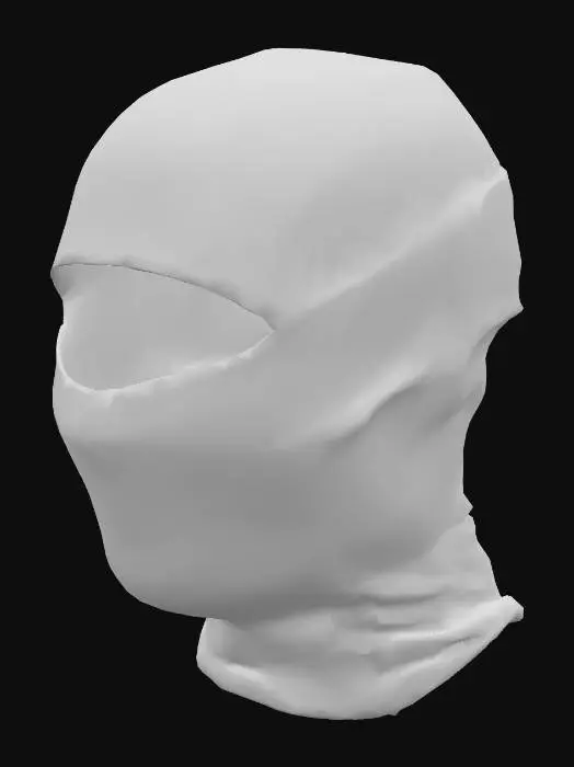 3D model for Black Sports Balaclava