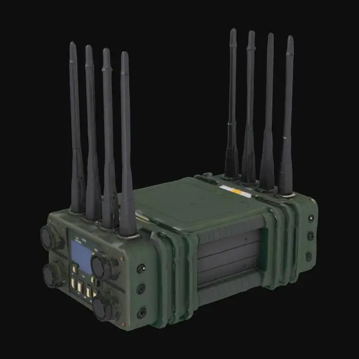 3D model for handheld portable military grade mobile signal jammer
