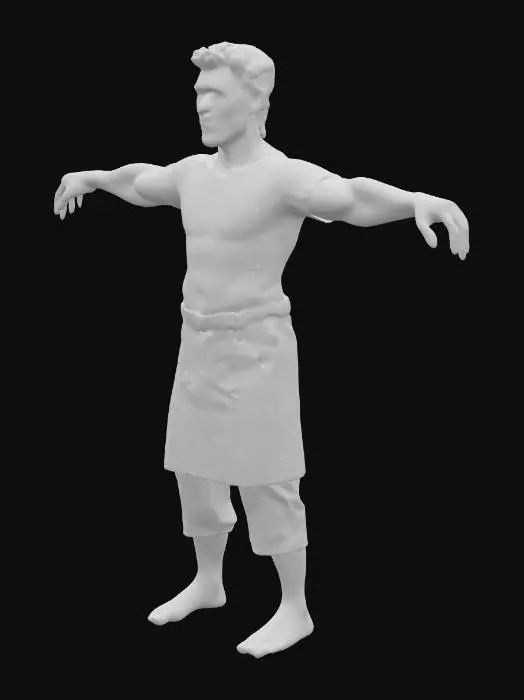 3D model for Warrior Pose