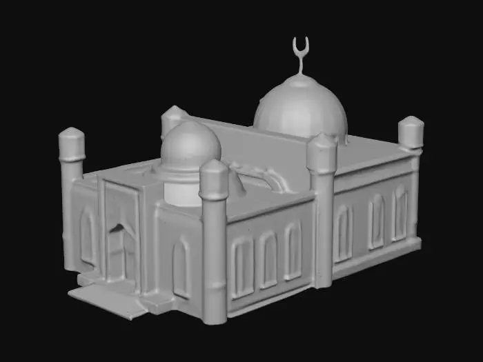 3D model for Blue Domed Mosque Model
