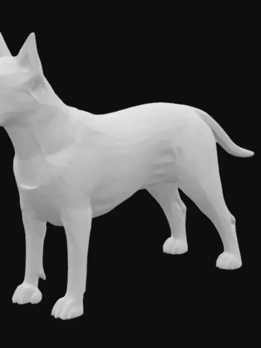 3D model for Bull Terrier in the Sun