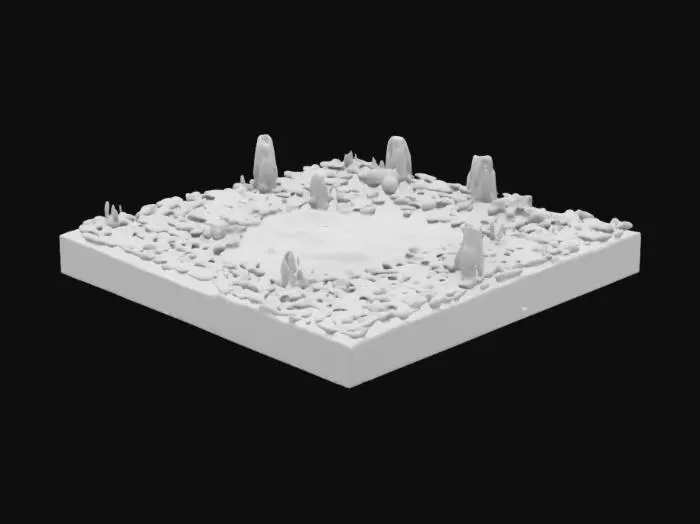 3D model for Desert Metropolis diorama
