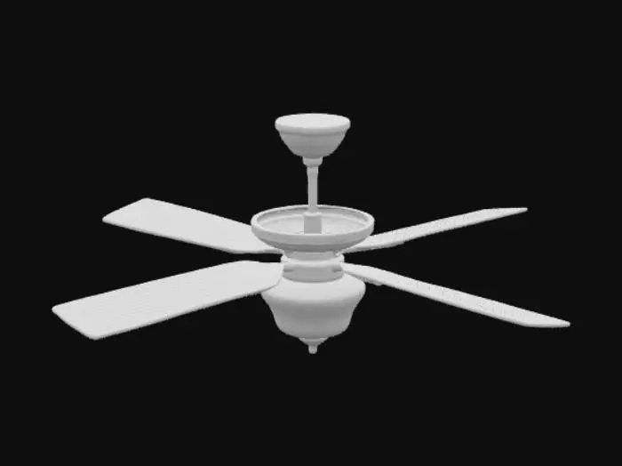 3D model for Wooden Elegance Ceiling Fan