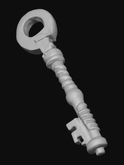 3D model for A key to an Asylum door.