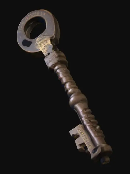 3D model for A key to an Asylum door.