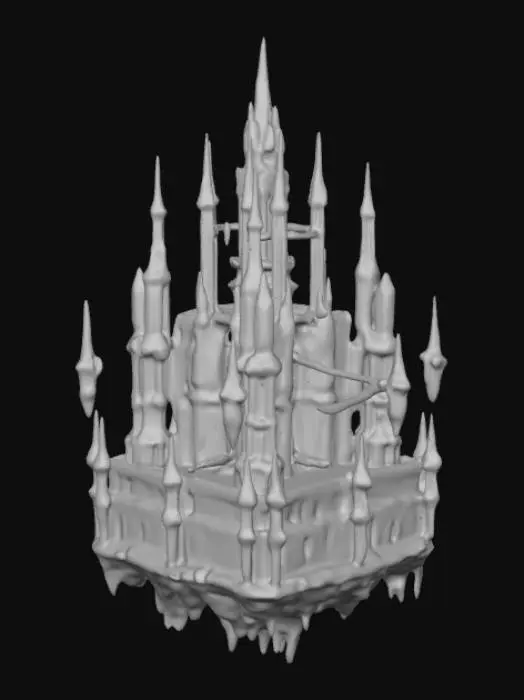 3D model for Gothic Fortress in the Clouds