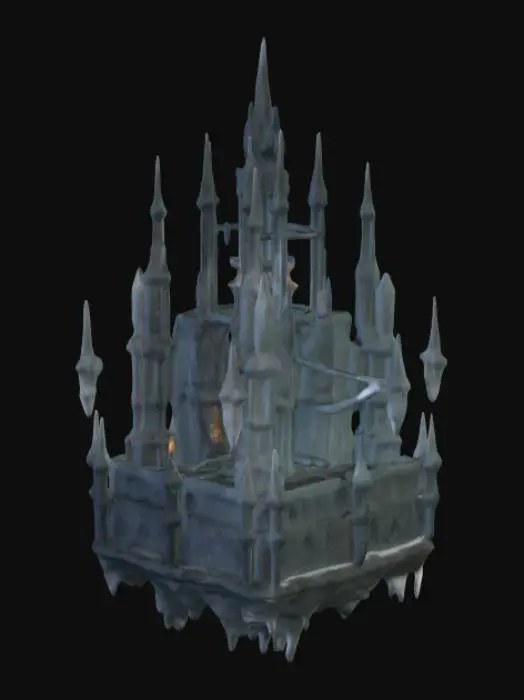3D model for Gothic Fortress in the Clouds