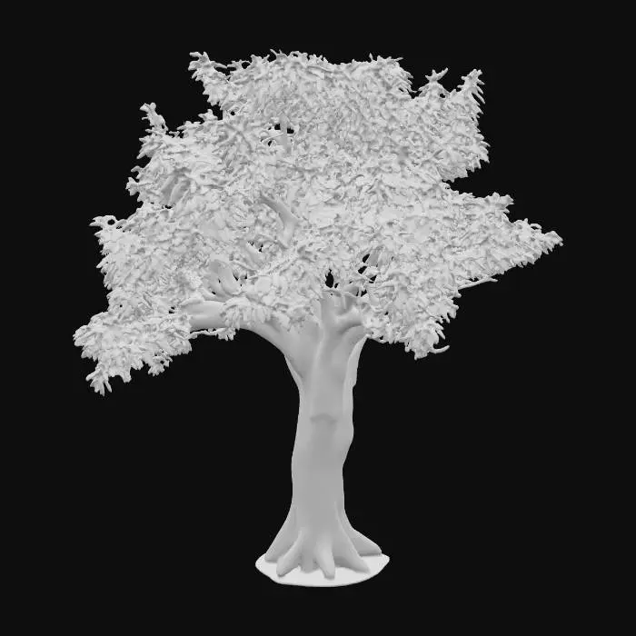 3D model for Generate an 3d model of neem (Margosa tree or Indian lilac) plant/herb.