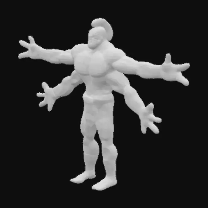3D model for Armored Toy Warrior
