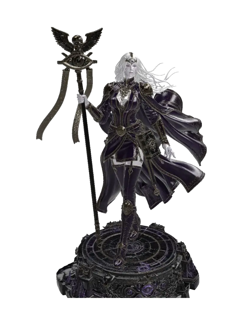 Cassia rogue trader - Warhammer40k 3D model, vytvořený pomocí AI