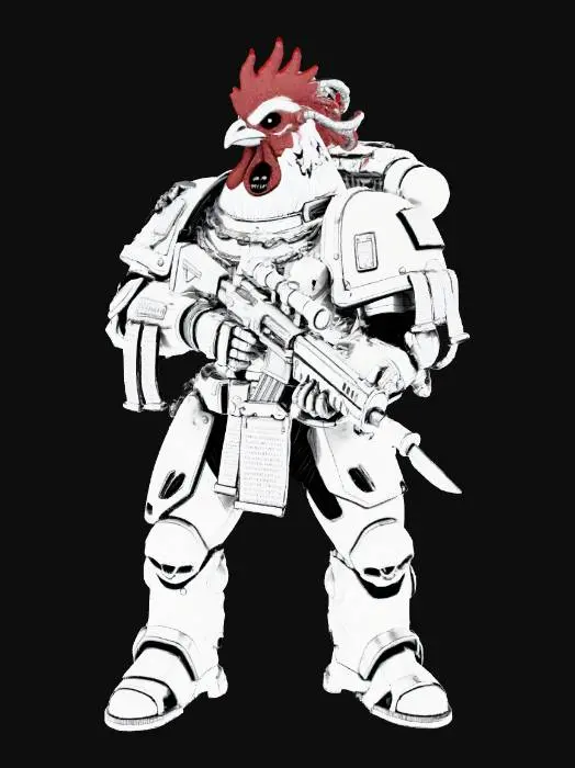 3D model for Cyberpunk Rooster Sentinel