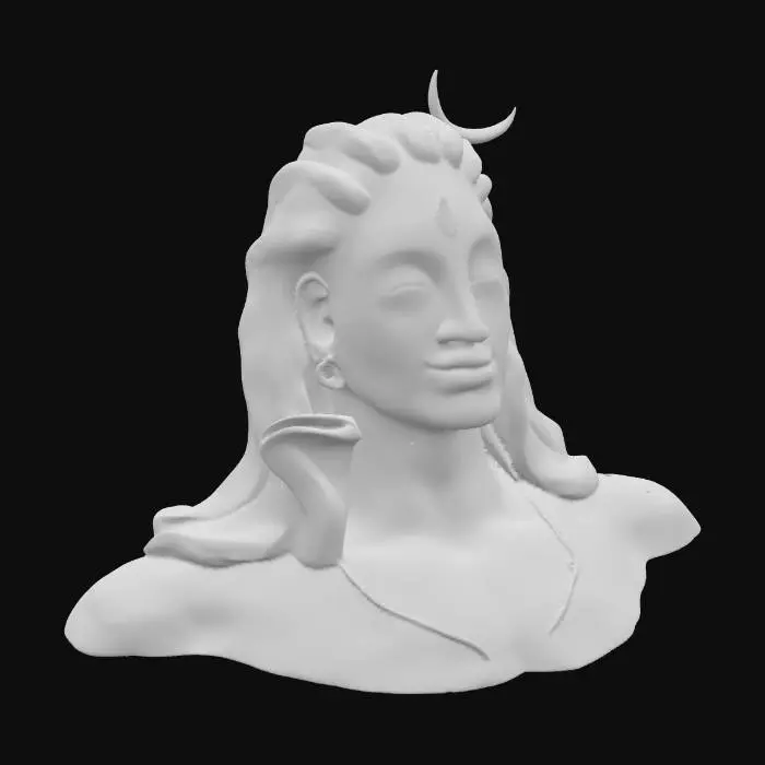 3D model for Adiyogi Statue Under the Sky