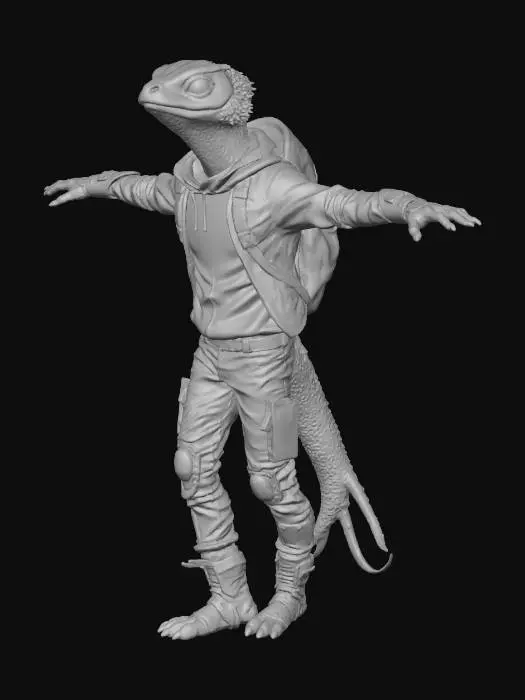 3D model for Lizard Assassin