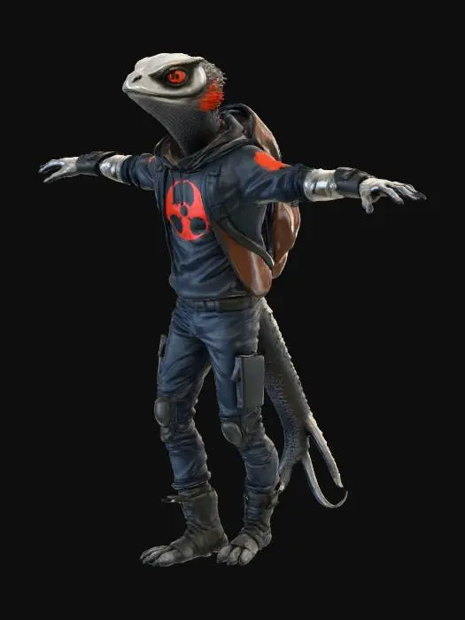 3D model for Lizard Assassin