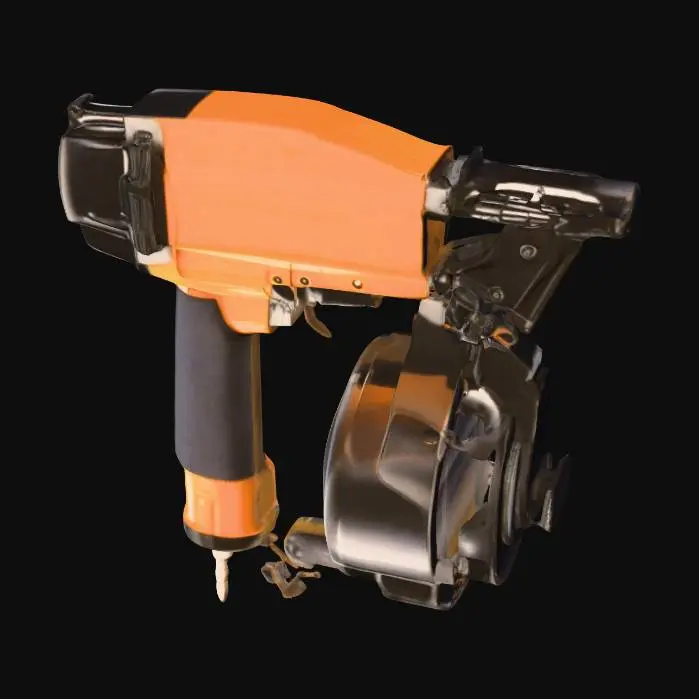 3D model for Weaponized Extended Barrel with red dot sight modded Pneumatic Coil Nailer rifle