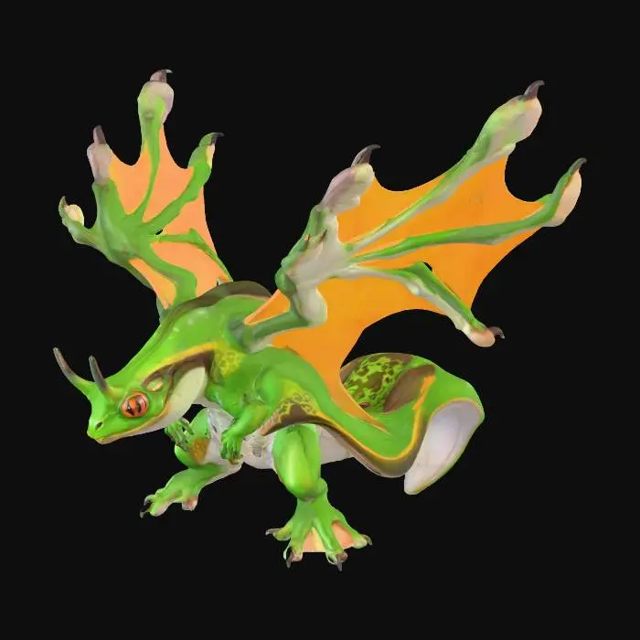 3D model for Winged Swamp Lizard