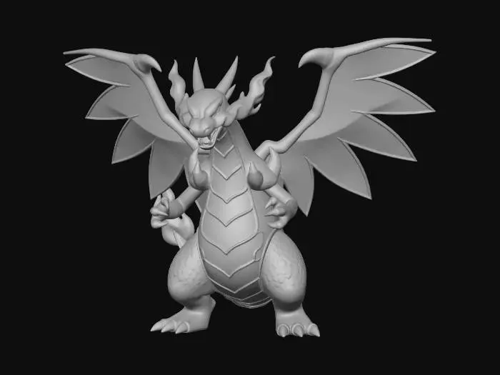 3D model for Mega Charizard X