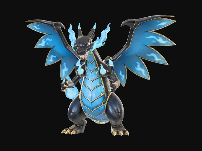 3D model for Mega Charizard X