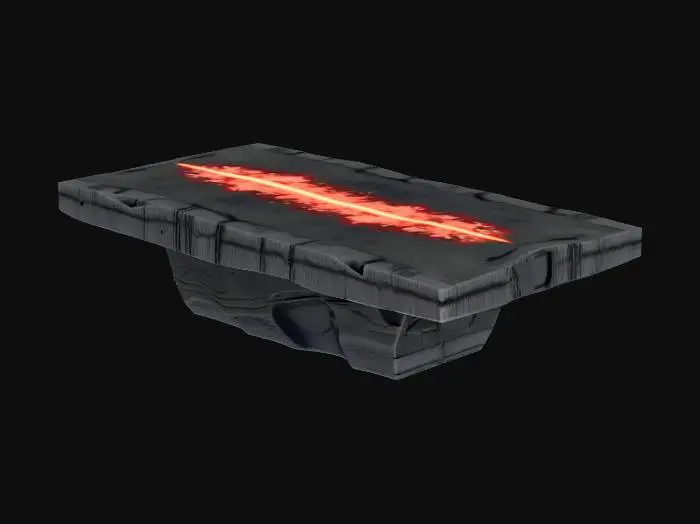 3D model for Picture this thing not as a table, but as the cosmic equivalent of a master craftsman’s altar—an ancient workstation where universes are drafted, tested, and breathed into being. It’s the kind of bench a god would lean over when they’re in the mood to sculpt a new reality.
🌌 The Workbench Itself
- Material: The surface isn’t wood or metal—it’s a slab of condensed spacetime, smooth as obsidian but alive with shifting constellations beneath its skin. When you touch it, the “grain” moves like slow tides of stardust.
- Edges: The borders are rimmed with a faint event-horizon glow, as if the bench is holding back the raw chaos of creation. Every so often, a spark of cosmic radiation flickers off the edge like a firefly made of gamma light.
- Legs/Support: Instead of legs, the bench is floating