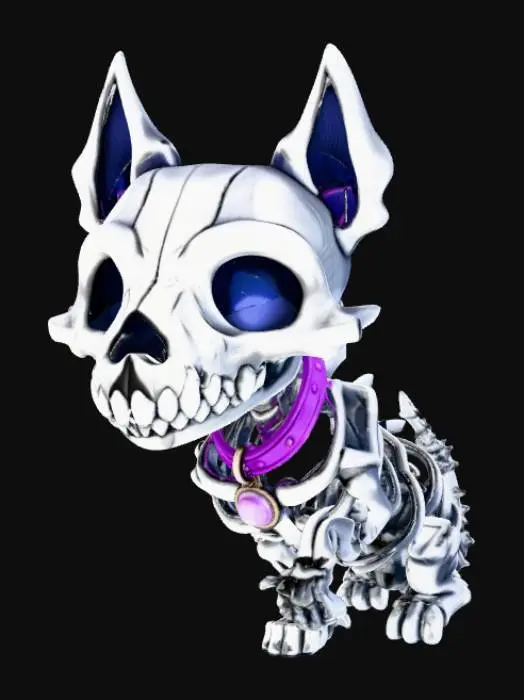 3D model for Skeleton Pup Pal