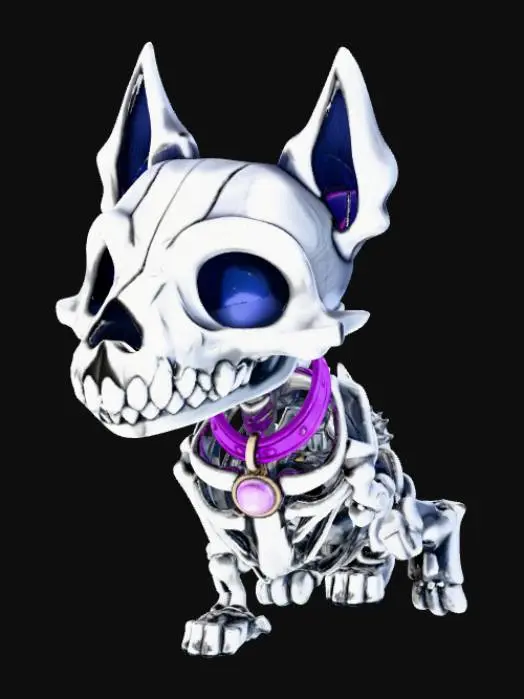 3D model for Skeleton Pup Pal