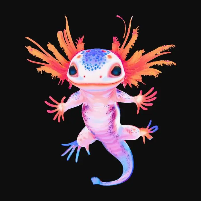 3D model for Luminous Axolotl