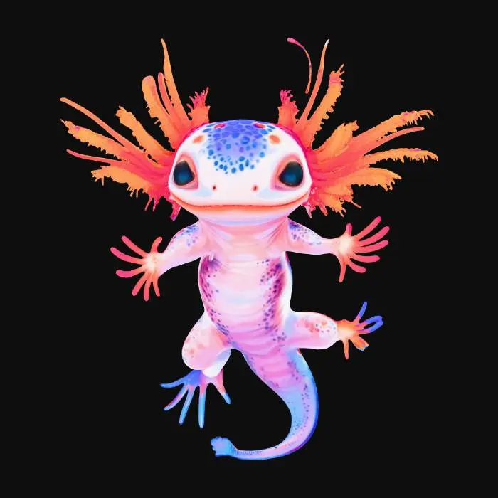 3D model for Luminous Axolotl
