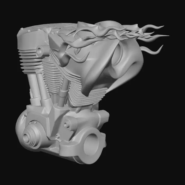 3D model for Flaming Engine Artistry