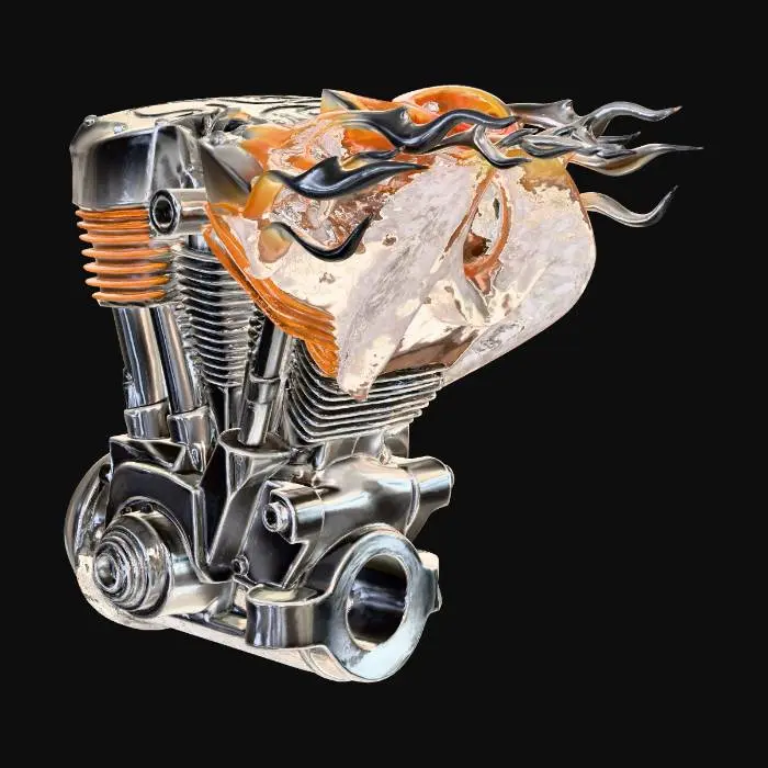 3D model for Flaming Engine Artistry