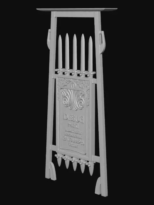 3D model for Five Daggers and an Amber Sign