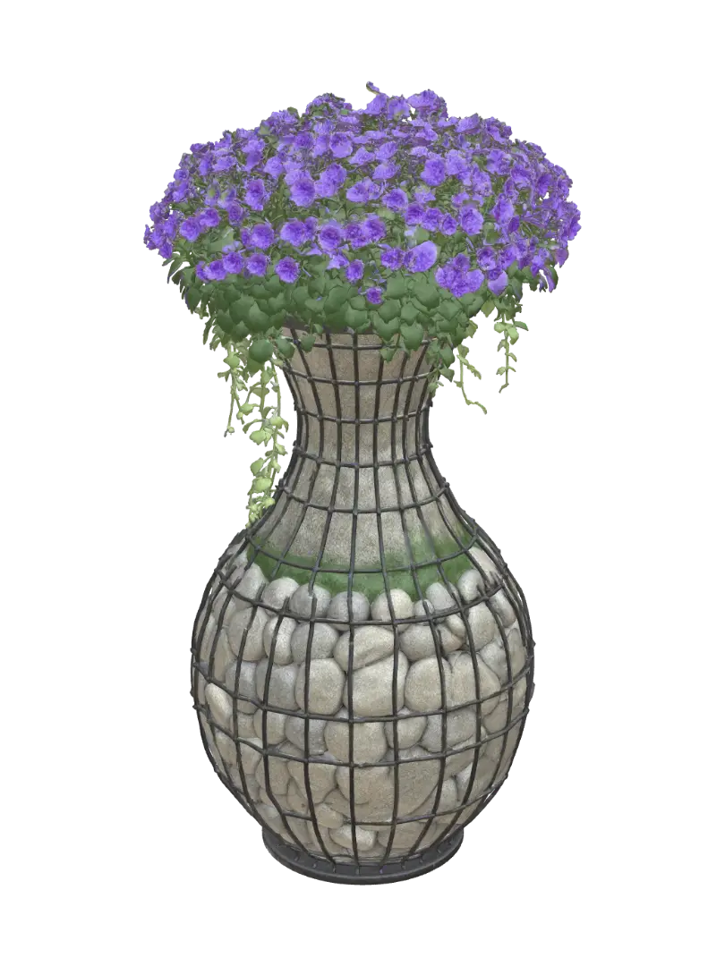 Planter - Urn 3D model, vytvořený pomocí AI