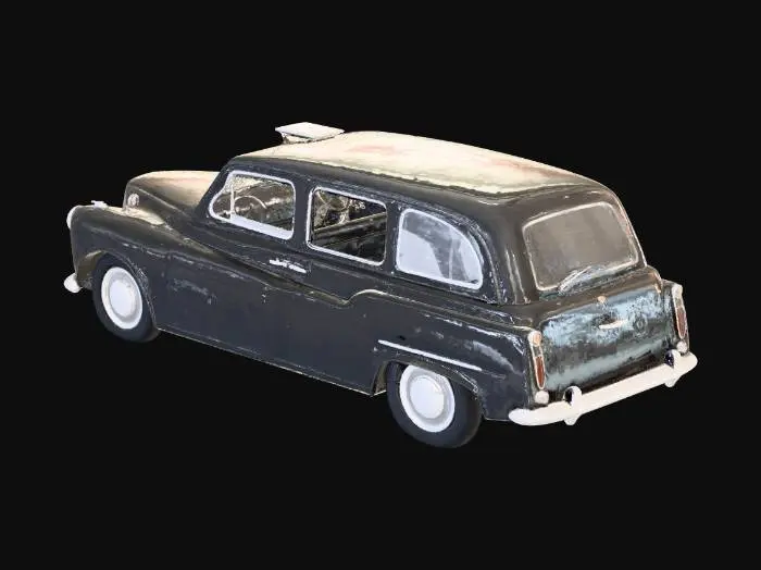 3D model for Midcentury Black Taxi